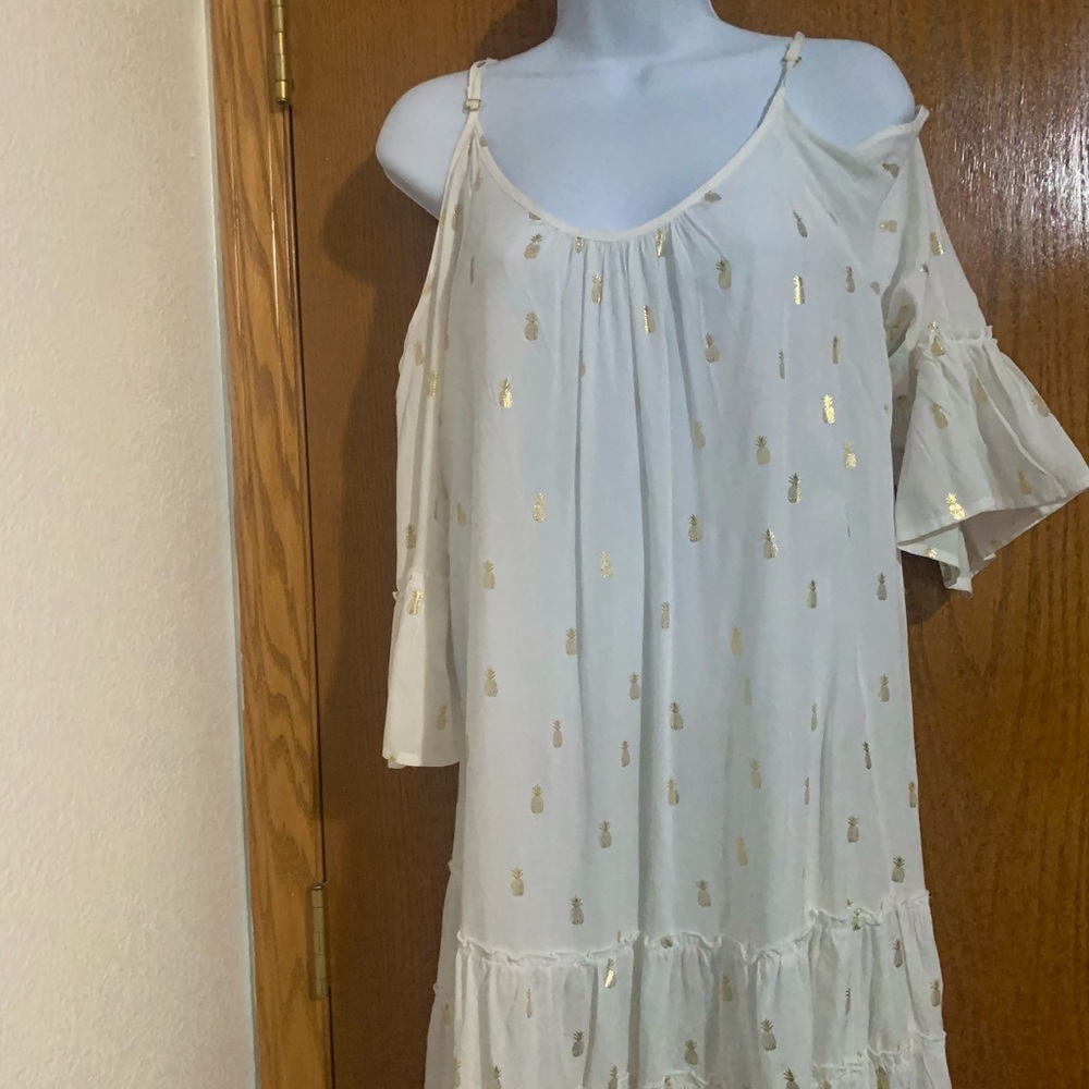Flowy off the shoulder swimsuit cover